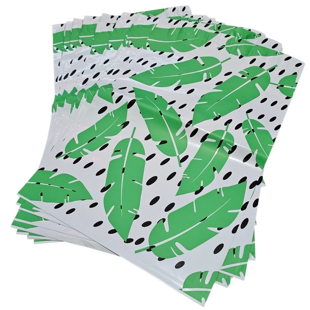 Poly Mailers, Palm Leaf 10" x 13", 25 Count - Picture 2 of 2